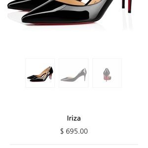 Iriza 70 mm Black Patent leather size 39